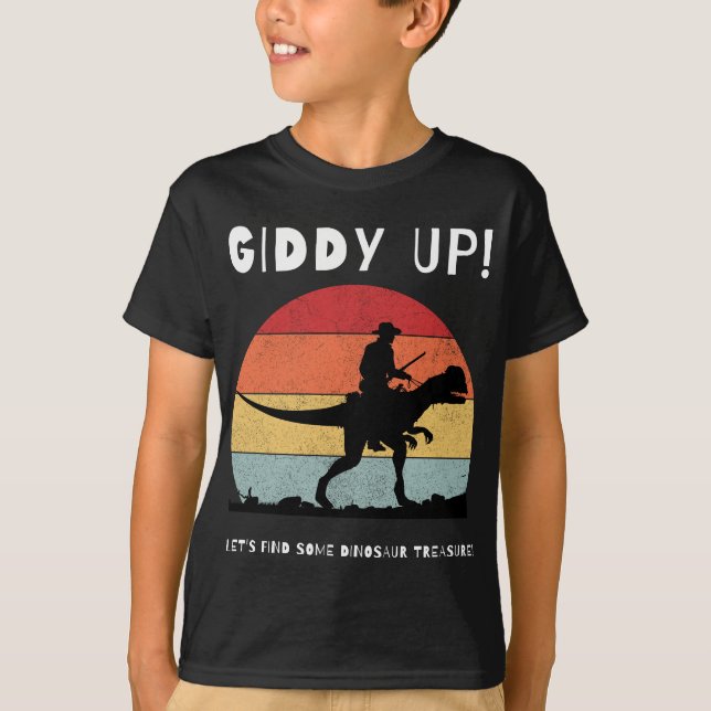 Giddy Låt oss att hitta en dosoaur-skatt! T Shirt (Framsida)