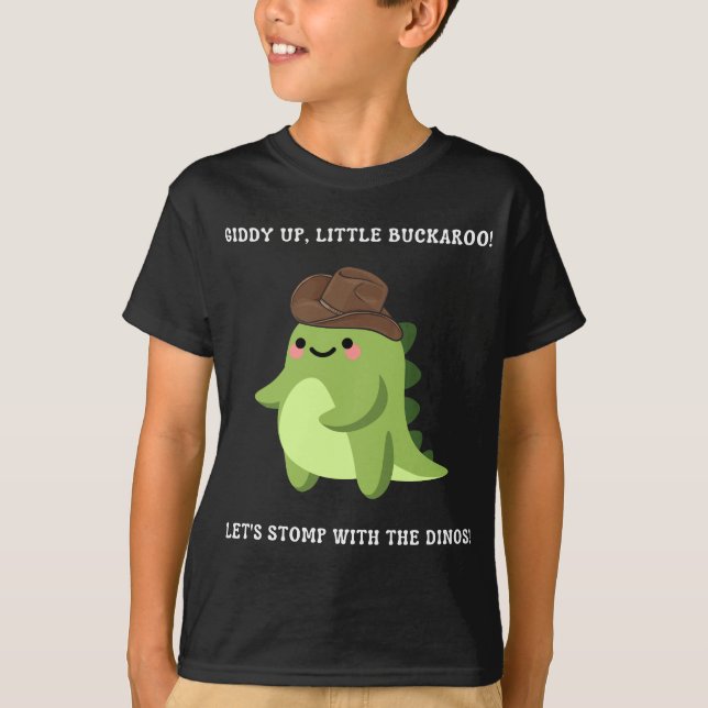 Giddy, lilla Buckaroo! T Shirt (Framsida)
