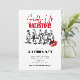 Giddy Up Galentine’s Day Inbjudningar