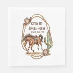 Giddy Up Jingle Horse Pappersservett