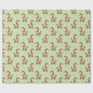 Giddy-Up Patchwork Pony Födelsedag Presentpapper