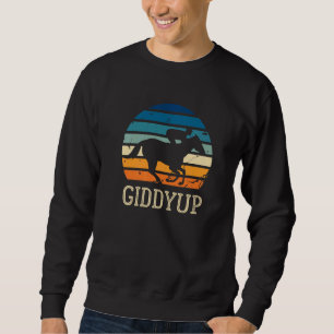 Giddyup Horse Tävla Lång Ärmad Tröja