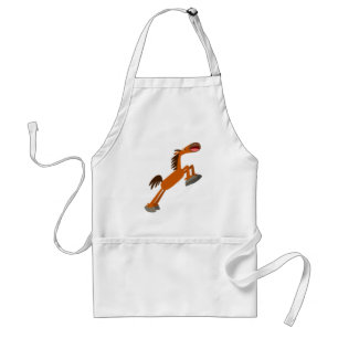 Giddyup, Horsey! Tecknad Horse Apron Förkläde