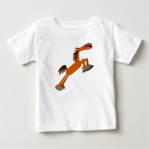 Giddyup, Horsey! Tecknad Horse Baby T-Shirt