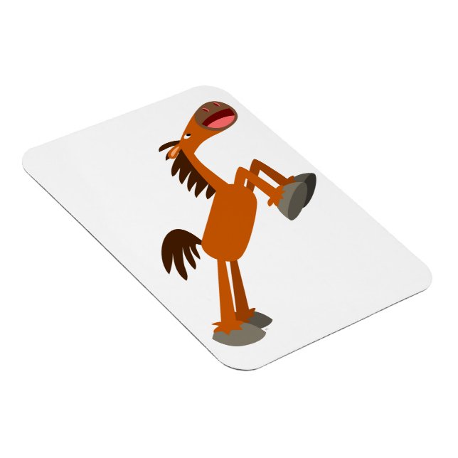 Giddyup, Horsey! Tecknad Horse Flexible Magnet (Högersidan)