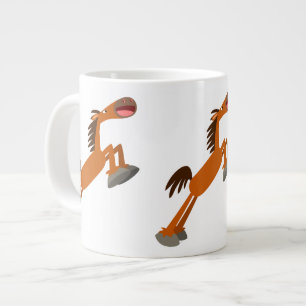 Giddyup, Horsey! Tecknad Horse Jumbo Mugg