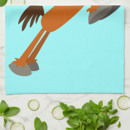 Giddyup, Horsey! Tecknad Horse Kitchen Towel Kökshandduk