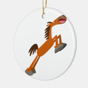 Giddyup, Horsey! Tecknad Horse Ornament