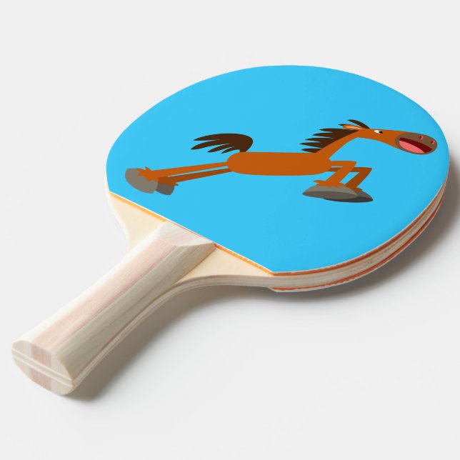 Giddyup, Horsey! Tecknad Horse Ping Pong Paddle Pingisracket (Frontvinkel)