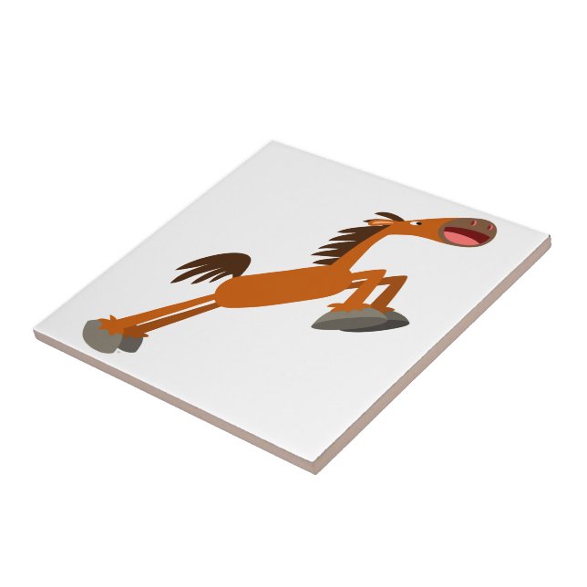 Giddyup, Horsey! Tecknad Horse Tile Kakelplatta (Sidan)