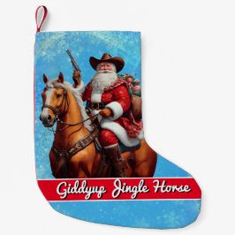 Giddyup Jingle Horse Jultomten jul Liten Julstrumpa