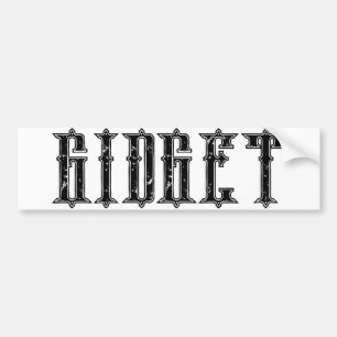 GIDGET BUMPER STICKER BILDEKAL