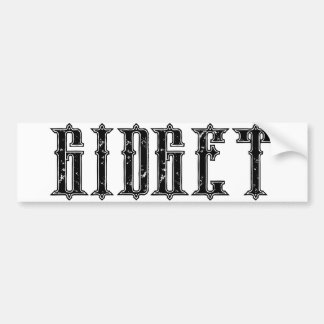 GIDGET BUMPER STICKER BILDEKAL