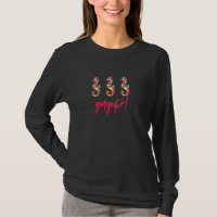 Gidyup! Roligt av sjöhästen T Shirt Långärmad Kvin