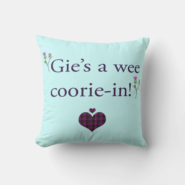 Gies a Coorie-I! Kudde (Framsida)