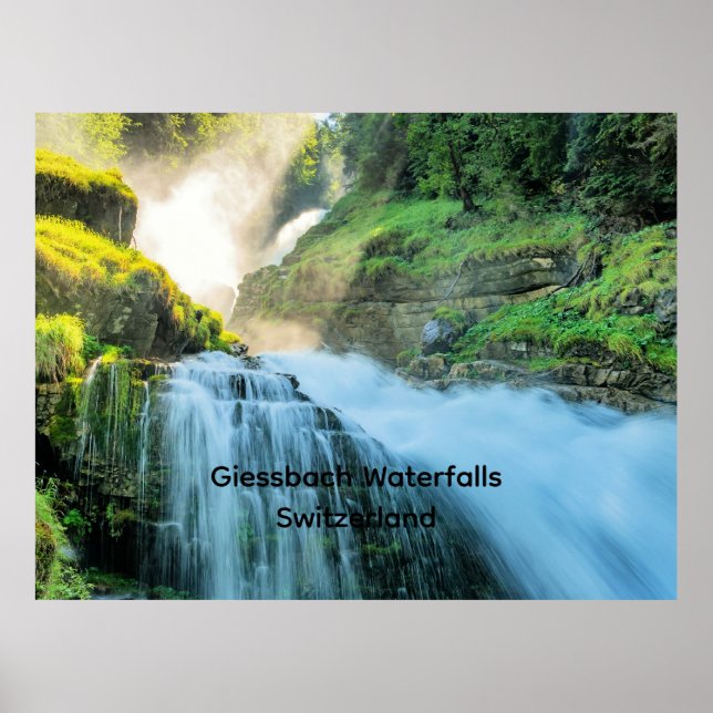 Giessbach Waterfalls, Schweiz Poster (Framsidan)