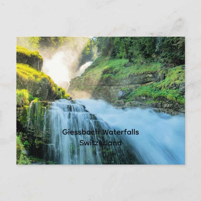 Giessbach Waterfalls, Schweiz Vykort (Framsida)