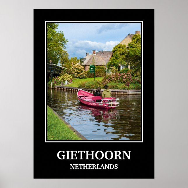 GIETHOORN, NEDERLÄNDERNAS RESEPOSTER POSTER (Framsidan)