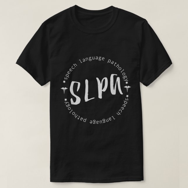 Gif-assistenten för SLPA Shirt Tal språkpatologi T Shirt (Design framsida)