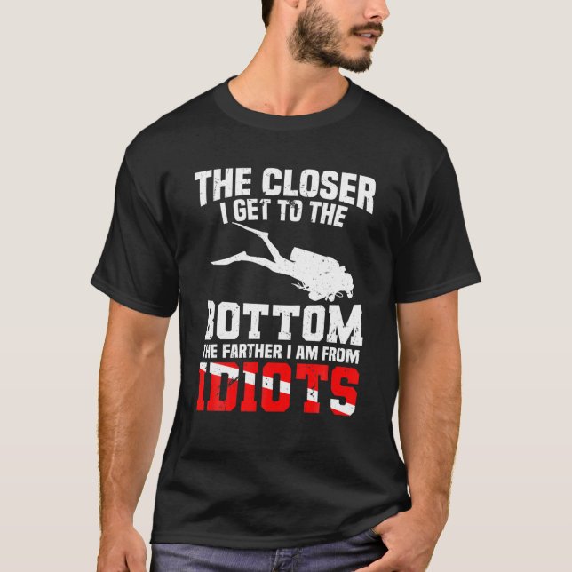Gif-Dyka-Flagga (Dive) T Shirt (Framsida)