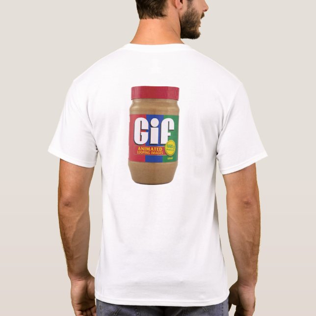 GIF-hårdG-jordnötssmör T Shirt (Baksida)