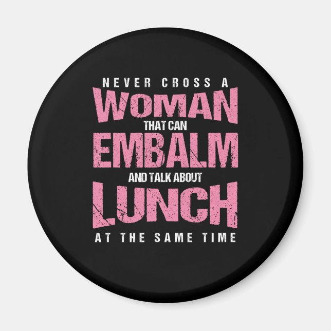 Gif Mortician Morgue Mortuary Embalming Profession Magnet (Framsidan)