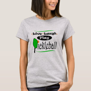 Gif-spelare i Live Laugh Play Pickleball Pickle bo T Shirt