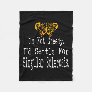 Gif-stöd för Många Sclerosis Awareness Butterfly S Fleecefilt