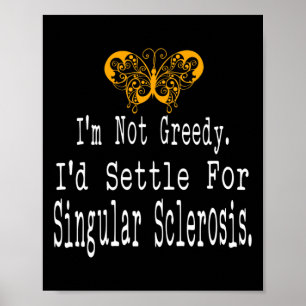 Gif-stöd för Många Sclerosis Awareness Butterfly S Poster