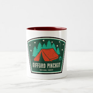 Gifford Pinchot National Forest Camping Två-Tonad Mugg