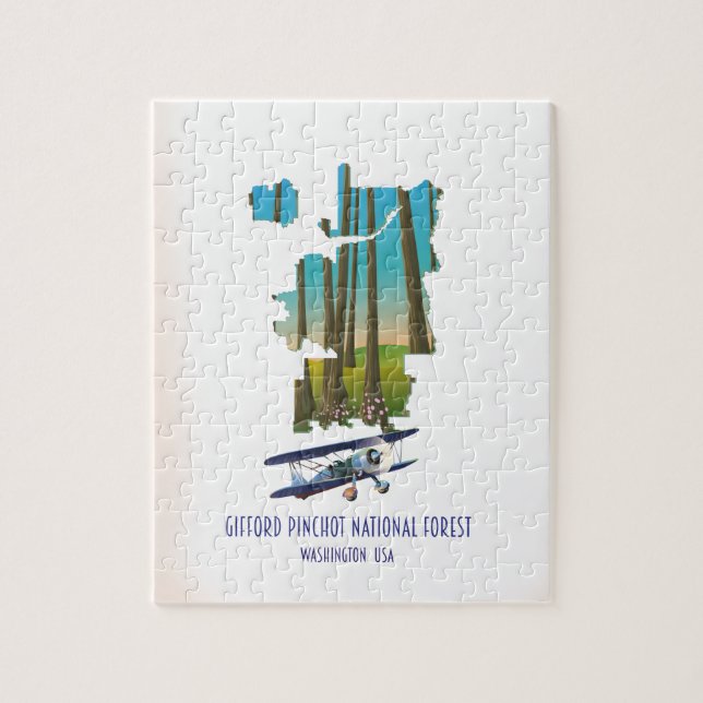 Gifford Pinchot National Forest, Washington state Pussel (Vertikal)