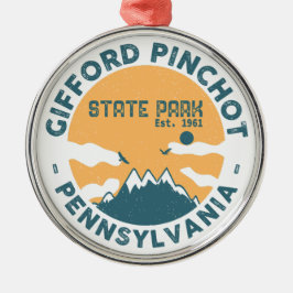 Gifford Pinchot State Park Pennsylvania - Vintagen Julgransprydnad Metall