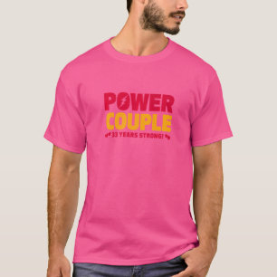 Gift 33-årshus Power Couple 33-årsjubileum T Shirt