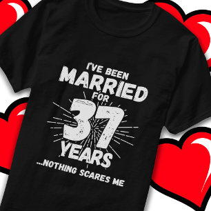 Gift 37-årsdag för lustig 37-årsdag i Bröllop T Shirt