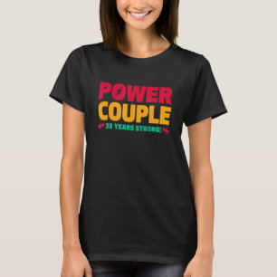 Gift 38 år Power Couple 38-årsjubileum Hus T Shirt