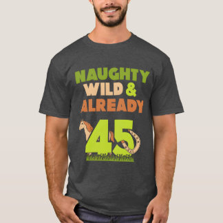 Gift 45-åriga retro på kvinnor med häst t shirt