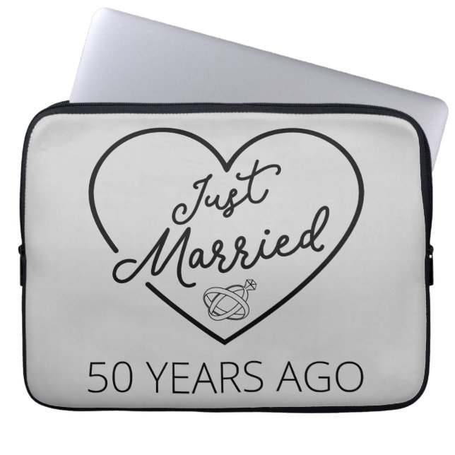 Gift 50 år efter bröllopet III Laptop Fodral (Framsidan)