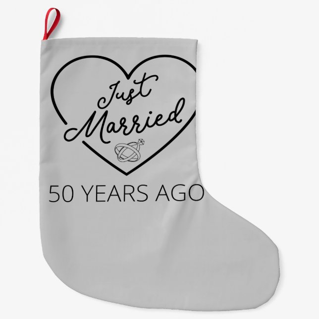 Gift 50 år efter bröllopet III Stor Julstrumpa (Framsidan)