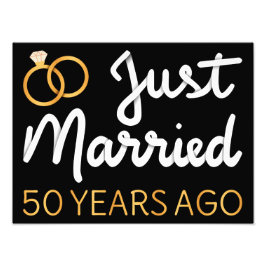 Gift 50 år efter bröllopet IV Fototryck