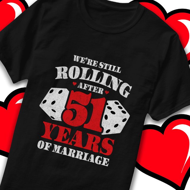 Gift 51-årsdagen för Bröllop T Shirt (Skapare uppladdad)