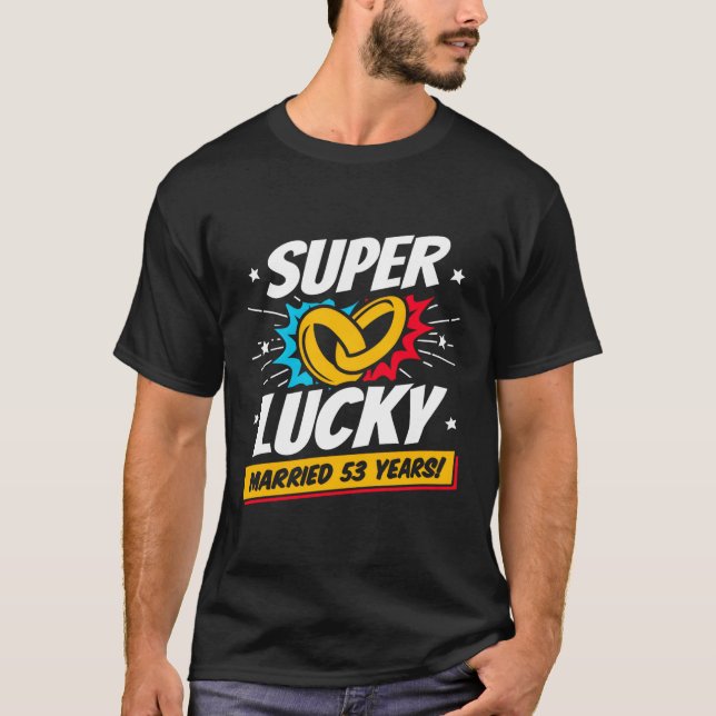 Gift 53-årsdagen för Bröllop T Shirt (Framsida)