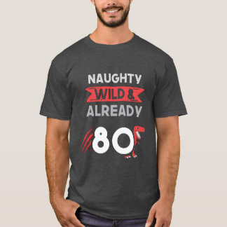 Gift 80 years birthday womenreyrannosaurus gift t shirt