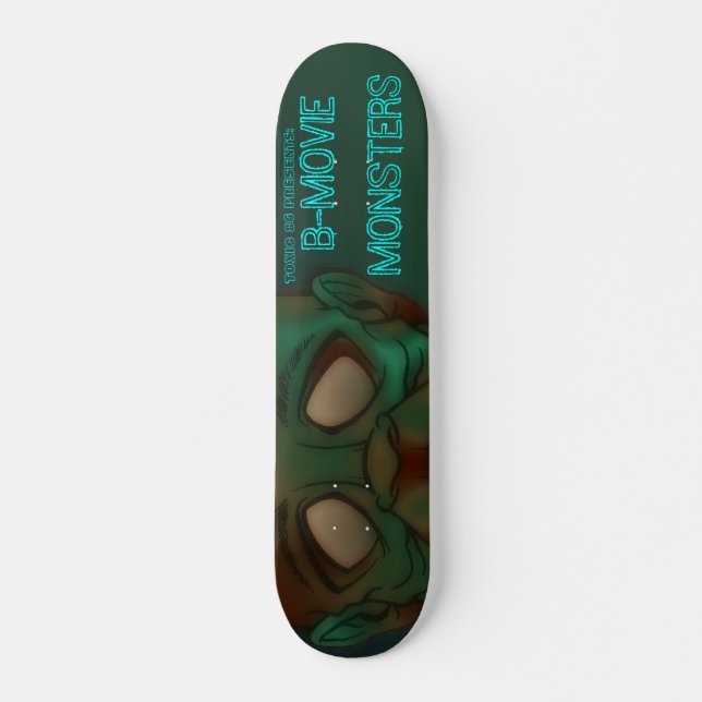 GIFT 86 - B-filmmonster: Zombie Skateboard Bräda 21,5 Cm (Framsida)