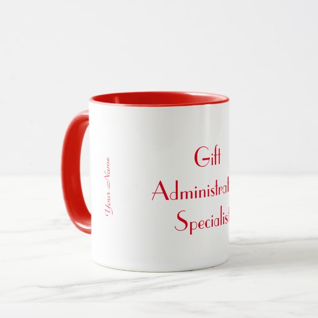 "Gift Administration Specialist" Mugg (Framsida vänster)