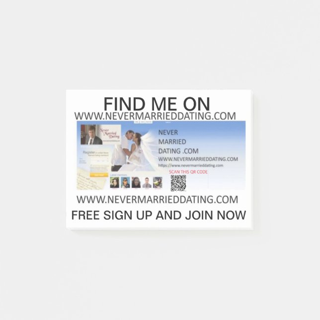 Gift aldrig med torkning. Skicka anteckning Post-it Block (Framsida)