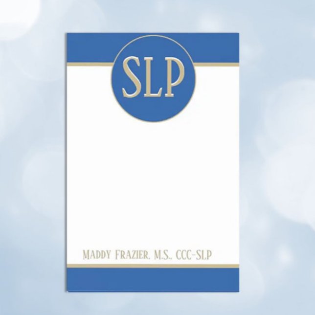 Gift! Anpassad Tal-patolog bokför anteckningar Post-it Block (Skapare uppladdad)