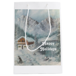 Gift Bag Ann Hayes Oljemålning Bavarian Snö Drea