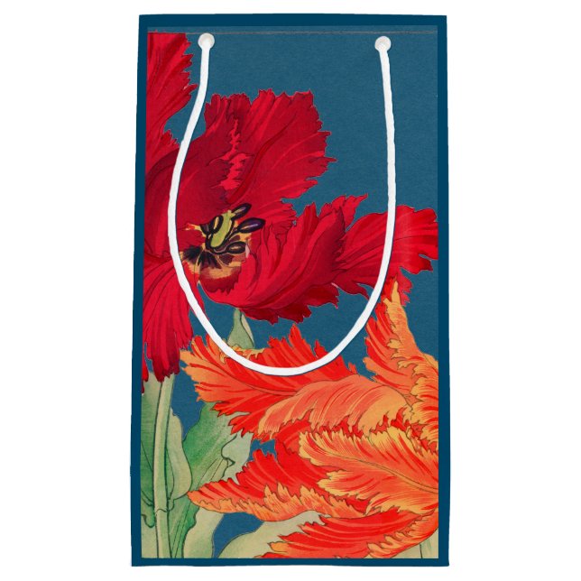 GIFT BAG BLUE JAPANESE PRINT (Framsidan)