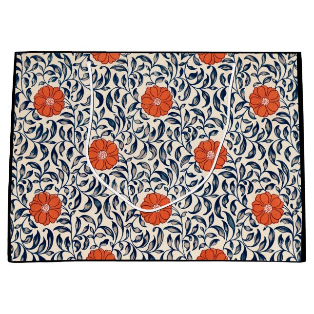 GIFT BAG CHINESE BLOMMÖNSTER (Framsidan)