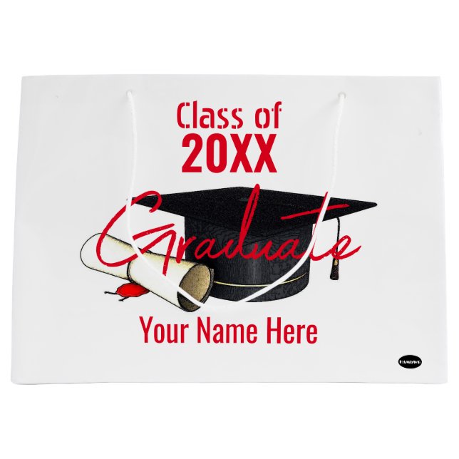 Gift Bag för Student - Cap och Diploma HAMbyWG (Framsidan)